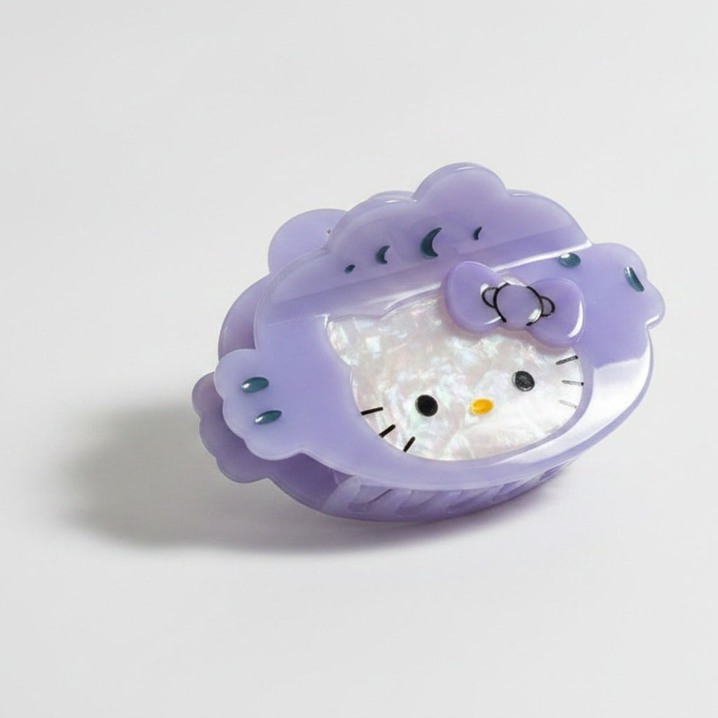 Hello Kitty Hair Claw Clip - Purple 8.5CM – hair accessories (view 1)