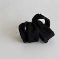 Black Ribbed Knit Hair Tie Set – hair accessories (view 1)