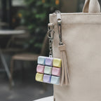 Mini Keyboard Keycap Keychain - Rainbow Mix