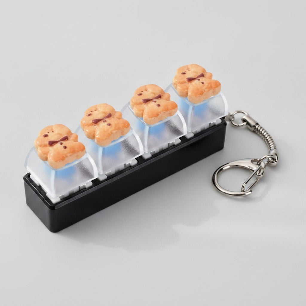 Angry Cookie Keychain - Black Base