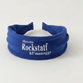 Velvet Headwrap Hairband - Blue – hair accessories (view 1)