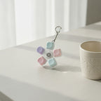 Pastel Pop Fidget Keychain - Rainbow Mix