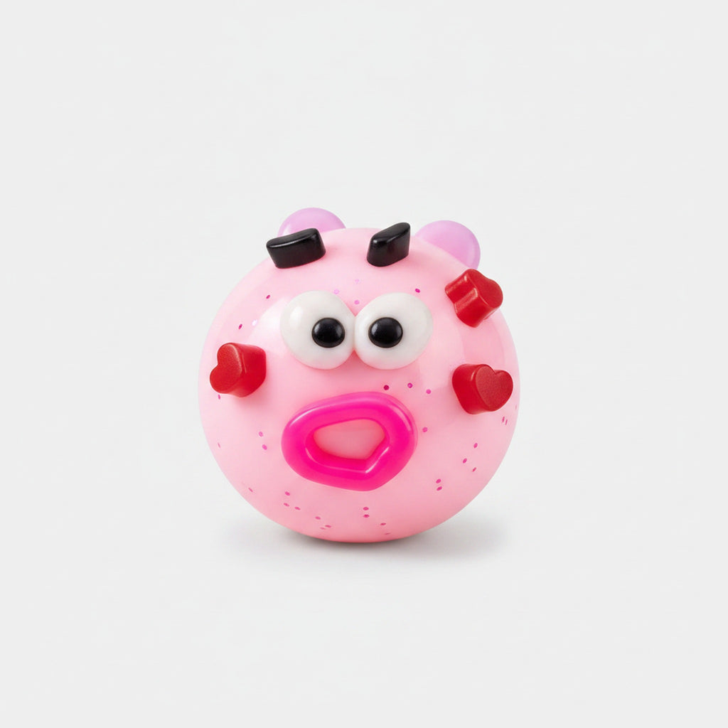 Smiley Face Mood Squishy - Pink
