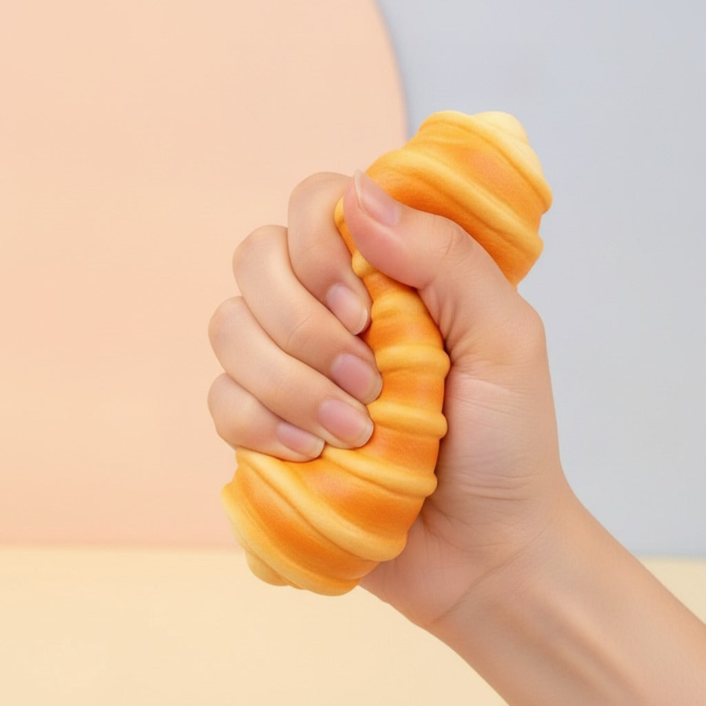 Squishy Bread Collection - Toast Slice - squeeze in hand