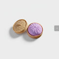Purple Steamed Bun Soap in Woven Basket – novelty & toys (view 1)
