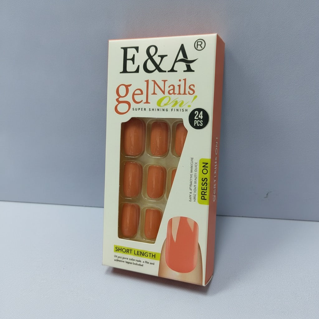 Gel Nails Press-On Set - Terracotta