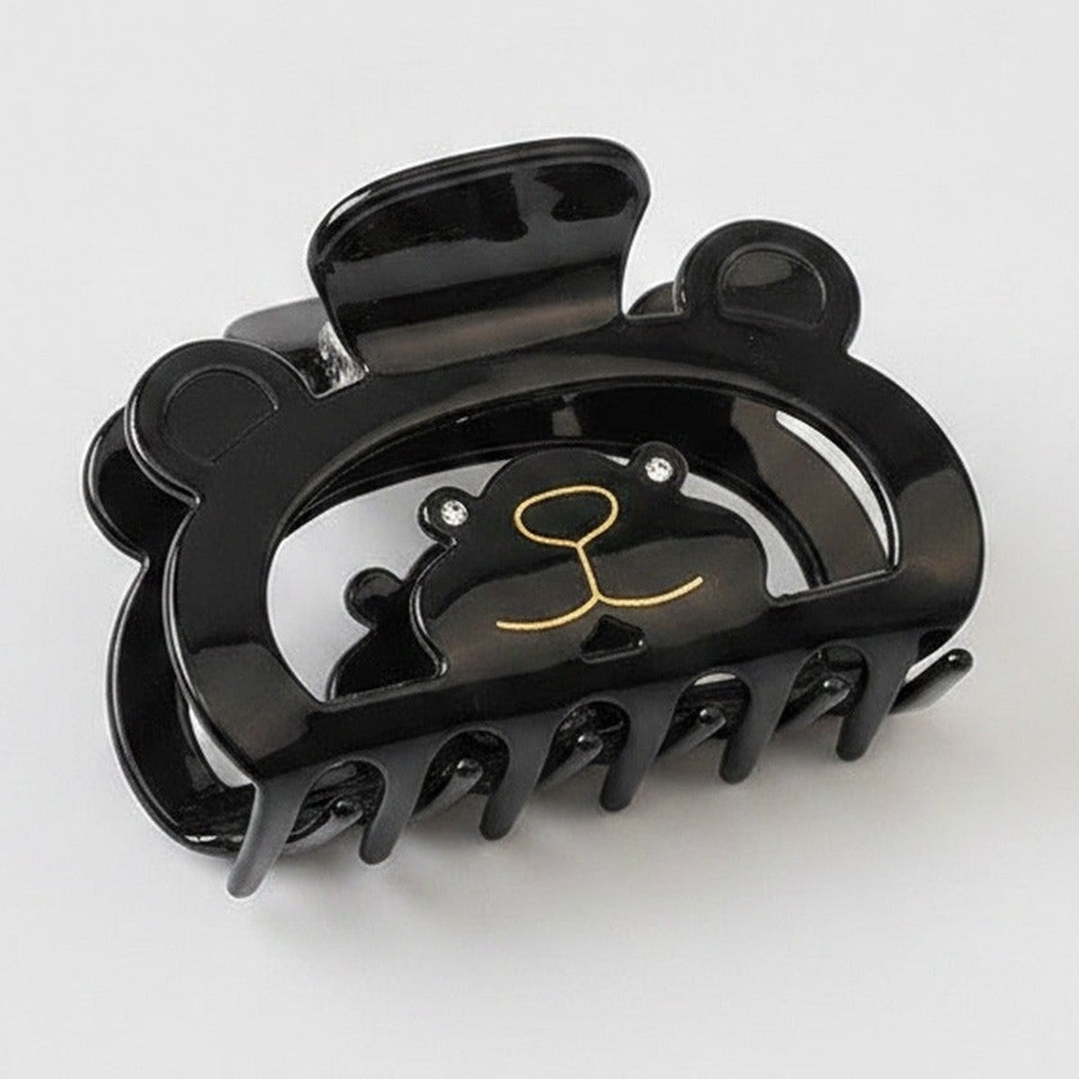 Bear Claw Rhinestone Hair Clip - Black Bear Claw Clip – hair accessories (view 1)