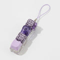 Leopard Print Nail Polish Keychain - Purple Leopard