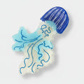 Jellyfish Blue Wavy Hair Claw Clip – hair accessories (view 1)