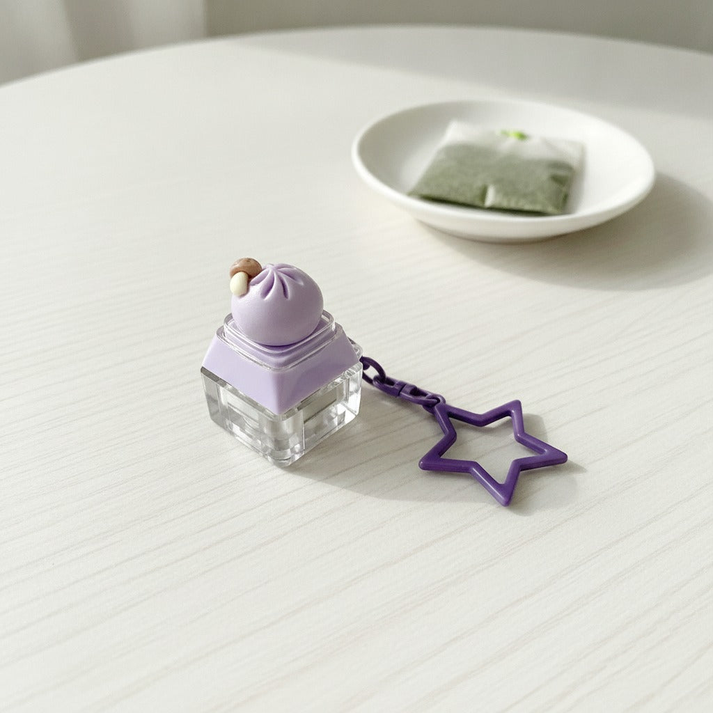 Dumpling Duo Keychain - Light Purple