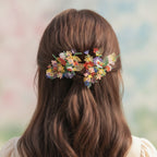Pom Pom Petal Drop Earrings - Type 4