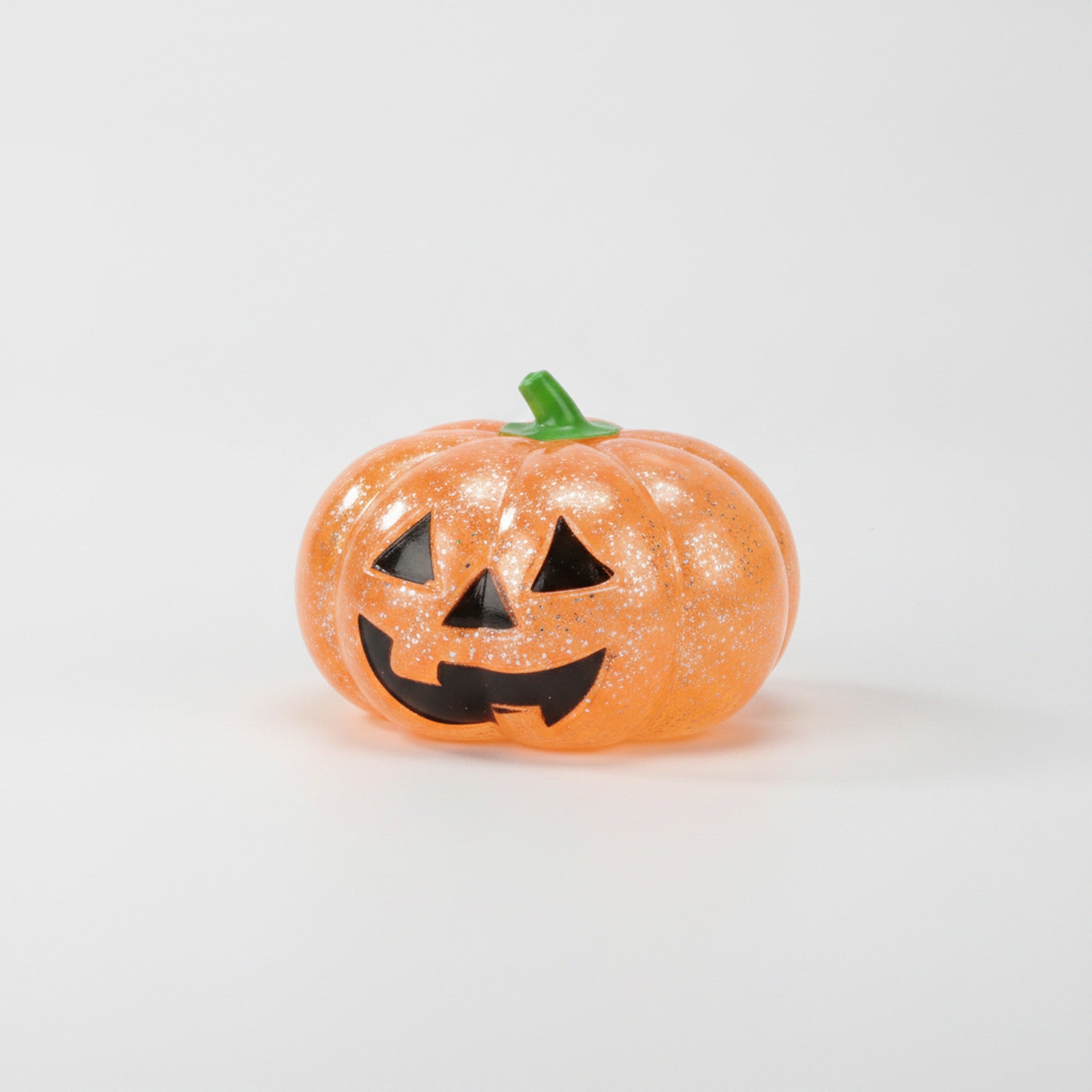 Glitter Pumpkin Squishy - Yellow Glitter