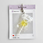 Lollipop Treat Bag Keychain Charm - Yellow – novelty & toys (view 1)