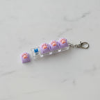 Pop It Paw Pad Keychain - Purple