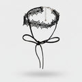 Black Lace Choker With Ribbon Tie – jewelry (view 1)