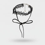 Black Lace Choker With Ribbon Tie – jewelry (view 1)