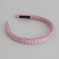 Padded Headband - Pink Polka Dot Headband – hair accessories (view 1)