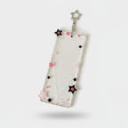 Star Charm Phone Keychain Black Pink White – novelty & toys (view 1)