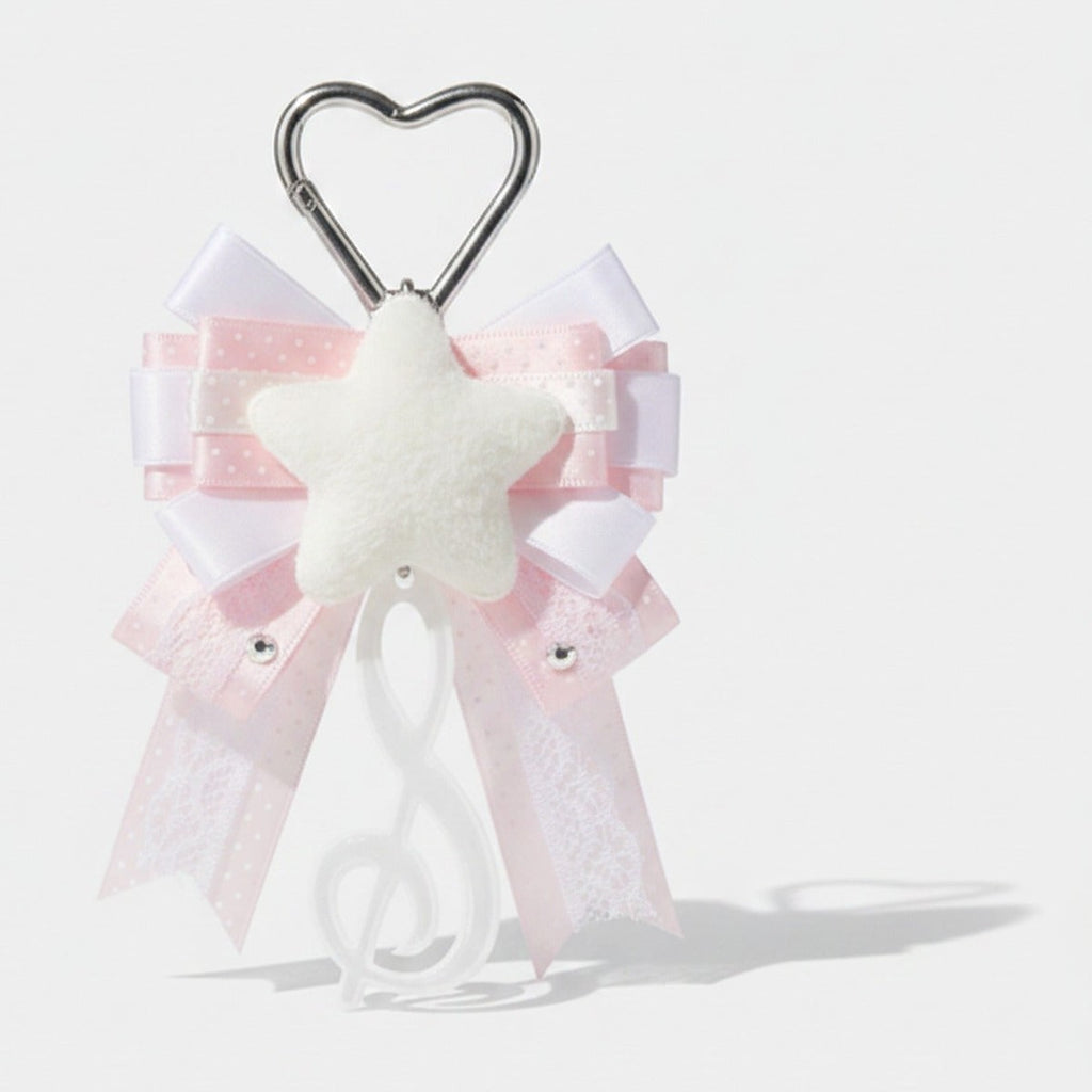 Butterfly Bow Bag Charm - Pink