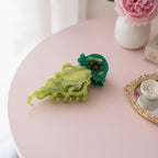 Wavy Leaf Hair Claw Clip - Green