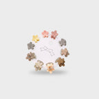 Blue Flower Hair Clips Set Flowers