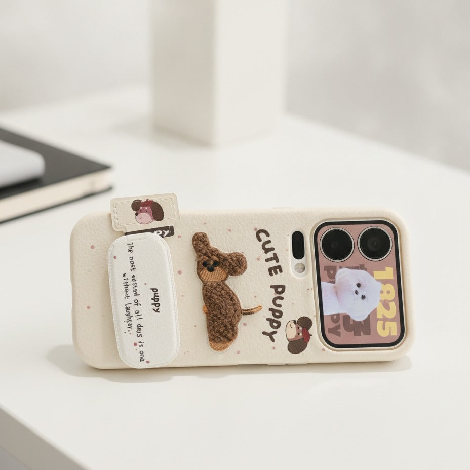 Sleeping Dog Plush Phone Case