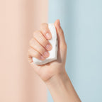 Dice Bead Squishy Toy - White - squeeze in hand