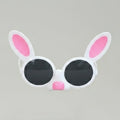 Bunny Ear Round Sunglasses Pink White – eyewear (view 1)