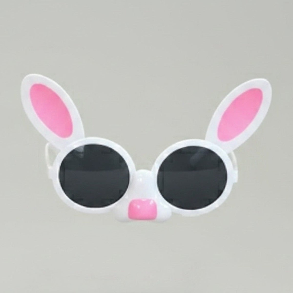 Bunny Ear Round Sunglasses Pink White – eyewear (view 1)