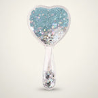 Glitter Heart Shaped Hairbrush – Korean beauty tool (view 1)