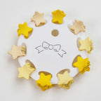 Flower Hair Clips Set - Yellow Stars – hair accessories (view 1)