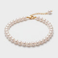 Pearl Beaded Gold Chain Bracelet – jewelry (view 1)