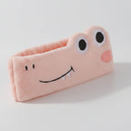 Frog Plush Hairband With Googly Eyes - Pink – hair accessories (view 1)