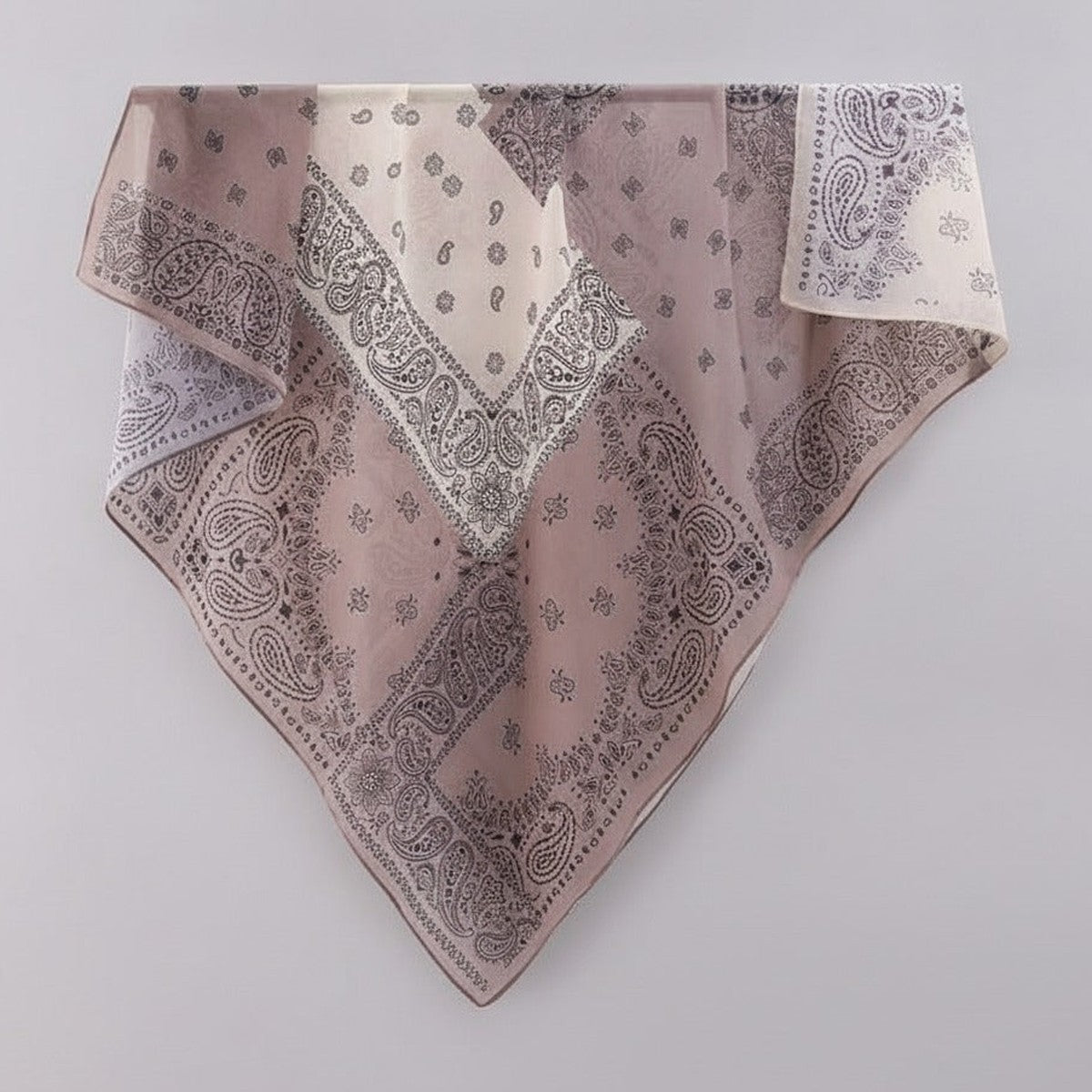 Paisley Bandana Scarf - Mauve