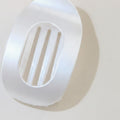 Pearl White Oval Hair Claw