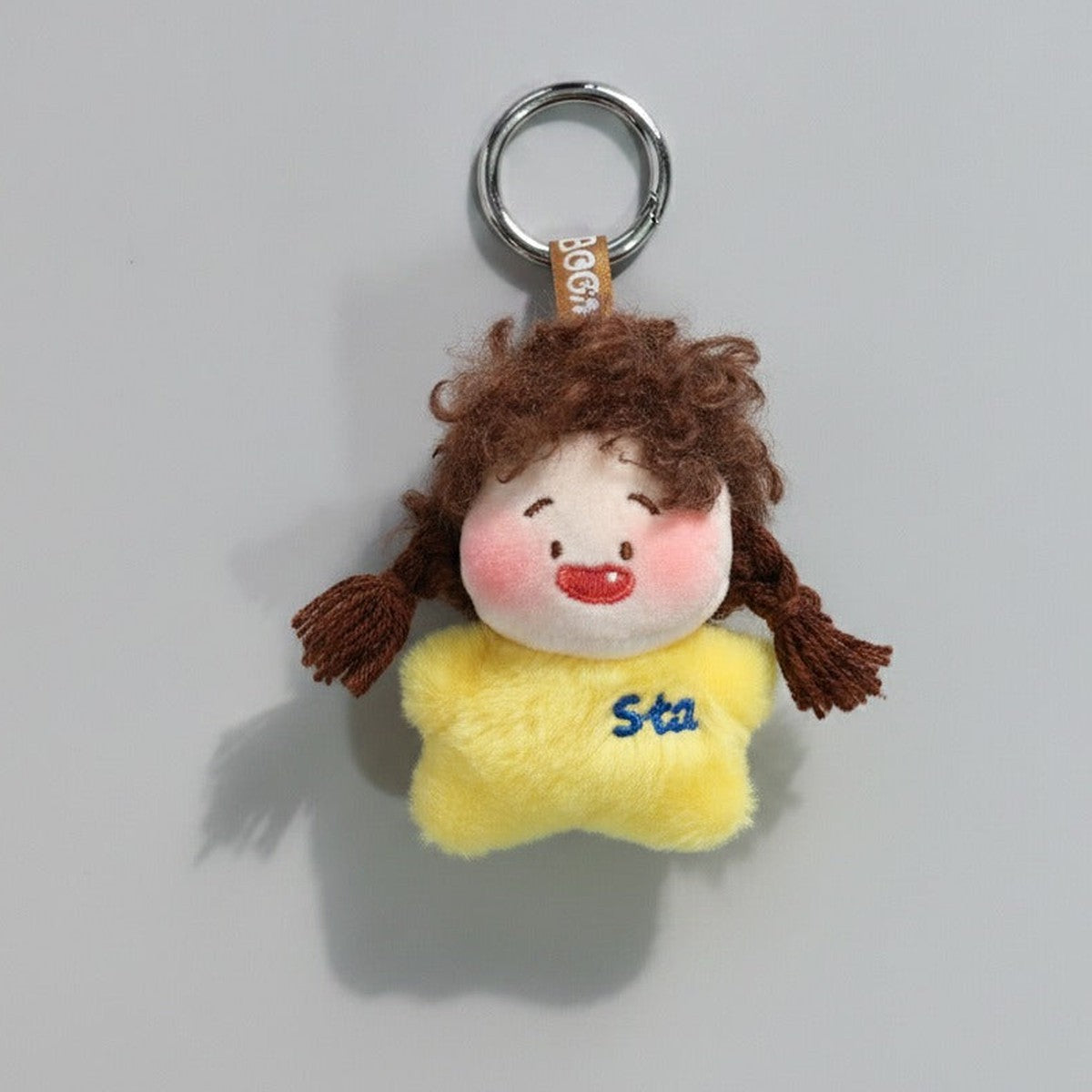 Cute Plush Girl Doll Keychain – novelty & toys (view 1)