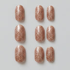 Neat & Nails Press-On Set - Gold Sparkle