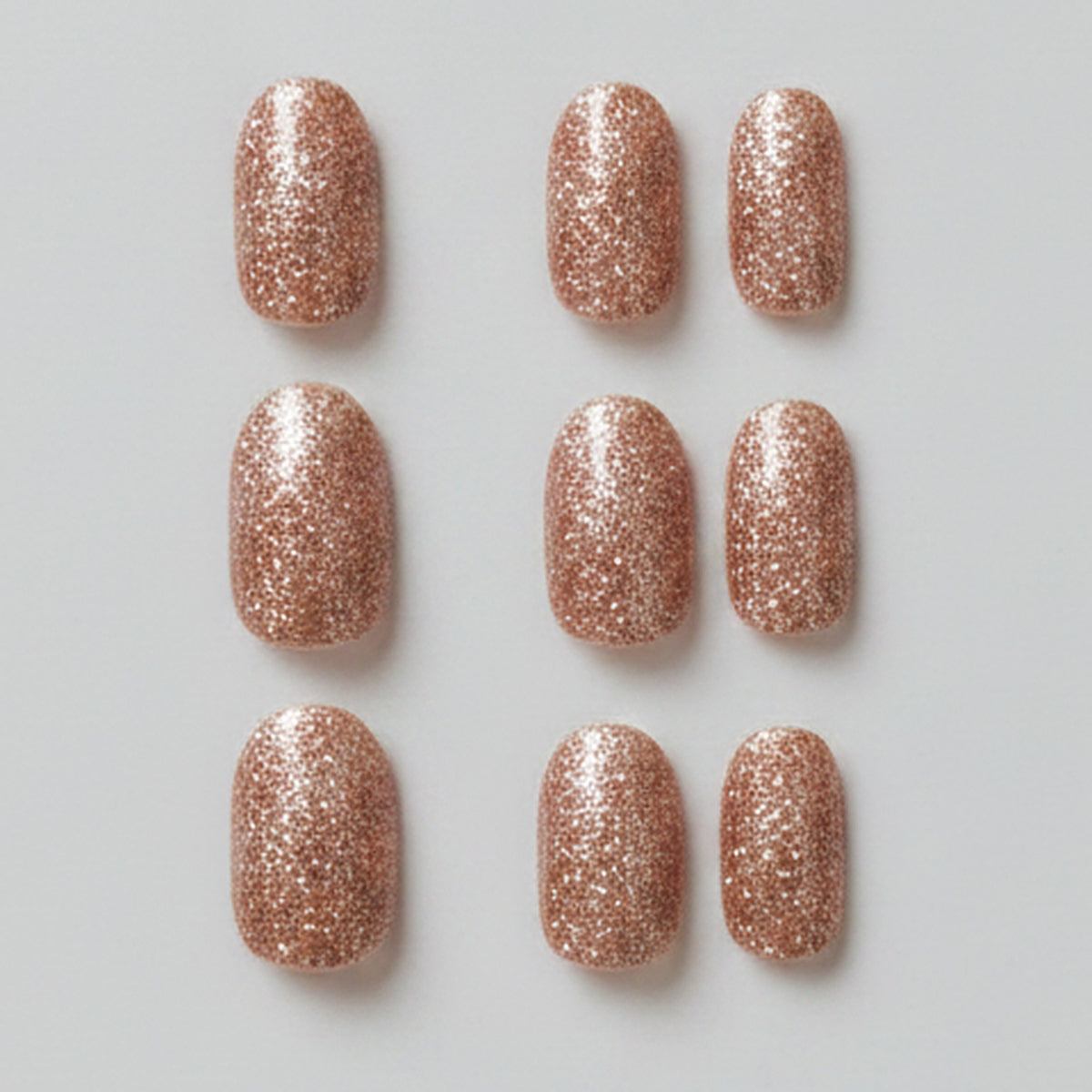Neat & Nails Press-On Set - Gold Sparkle