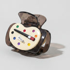 Artist Palette Brown Hair Claw Clip – hair accessories (view 1)