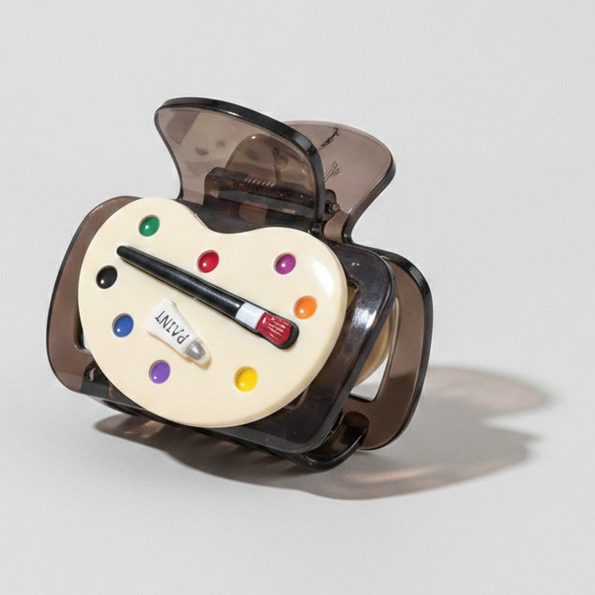 Artist Palette Brown Hair Claw Clip – hair accessories (view 1)