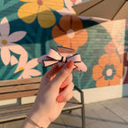Bow Claw Hair Clip Pink Bow