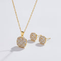 Sparkle Pendant & Stud Set - Gold