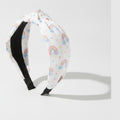 Cloud Padded Headband - White Purple – hair accessories (view 1)