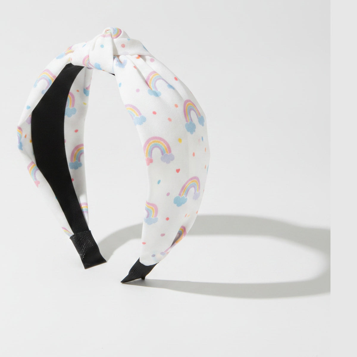Cloud Padded Headband - White Purple – hair accessories (view 1)
