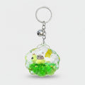 Green Turtle Acrylic Shell Keychain with Charm – novelty & toys (view 1)