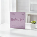 Todo List Hardcover Notebook - Purple