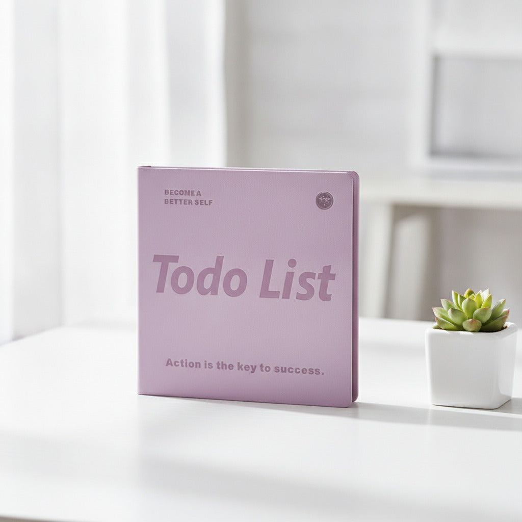 Todo List Hardcover Notebook - Purple