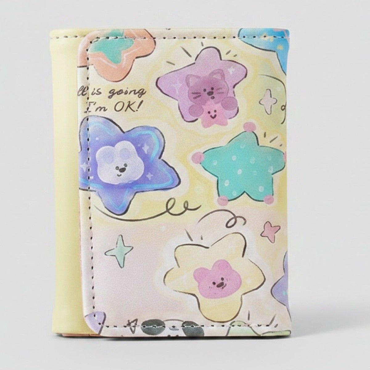Pastel Flower Star Trifold Wallet – bags & wallets (view 1)