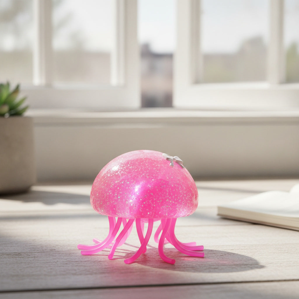 Glow-in-the-Dark Jellyfish Squishie - Pink