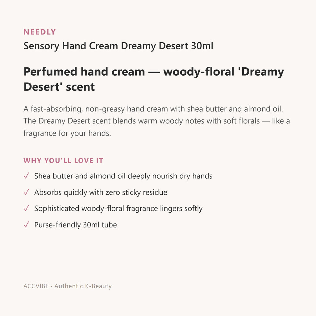 Needly Sensory Hand Cream Dreamy Desert 30ml – Korean body / hair (view 1)
